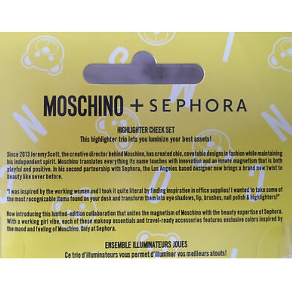 MOSCHINO x SEPHORA LIMITED ED. COLLABORATION: Highlighter Trio Set—NWT - Picture 7 of 13